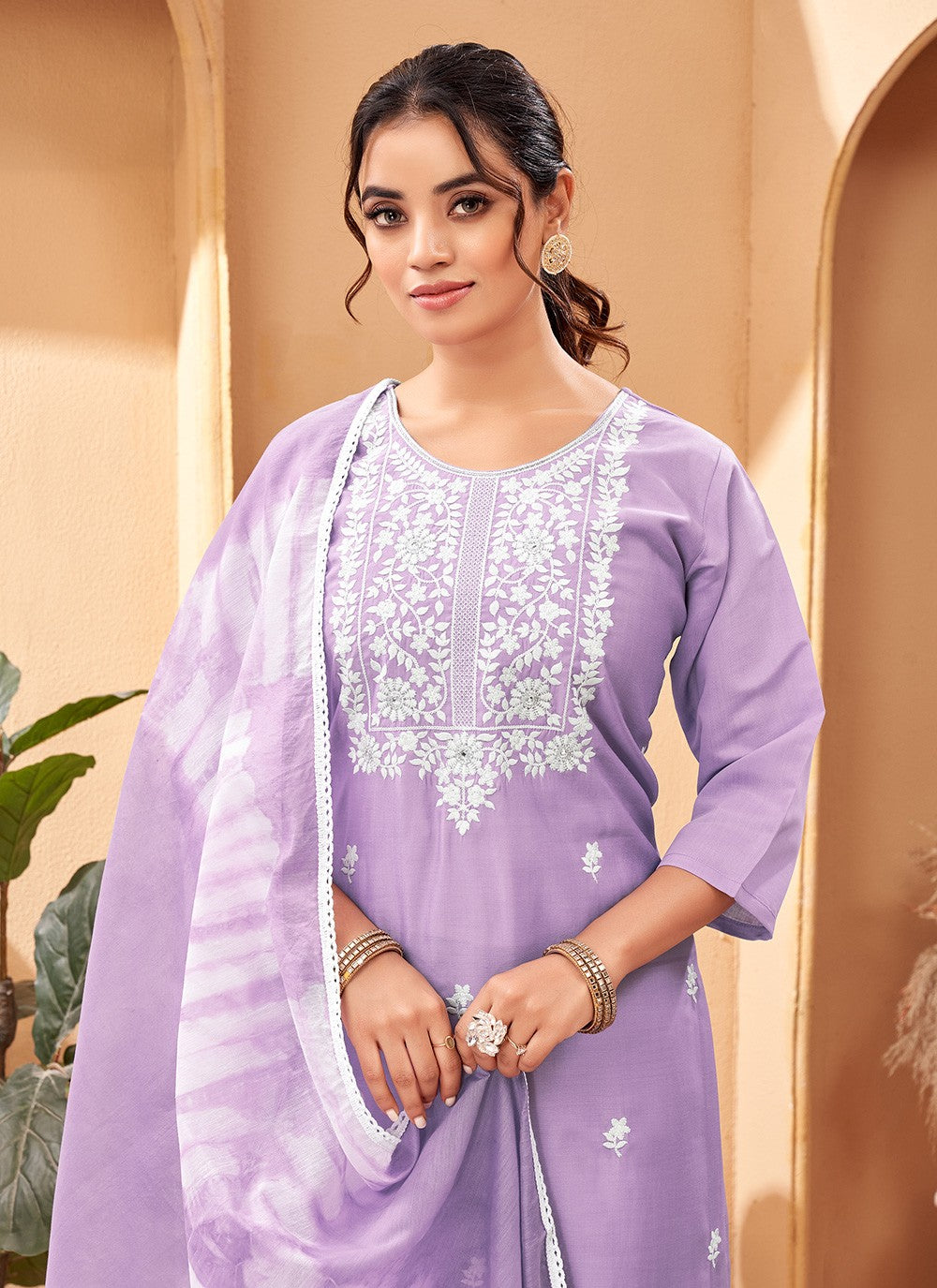 Muslin Pant Style Suit - T3217