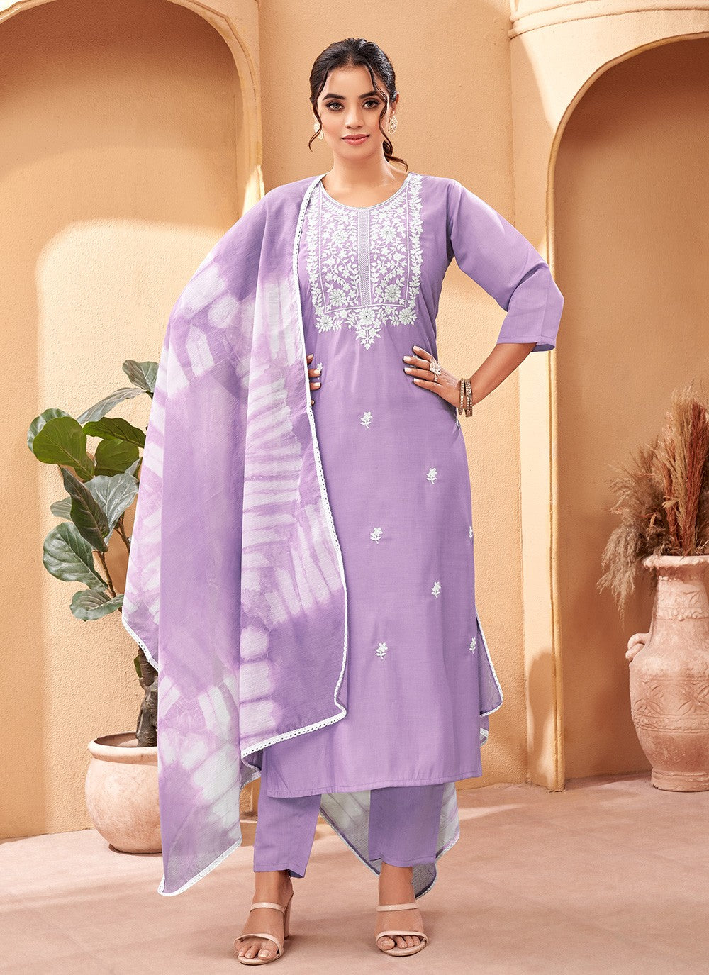 Muslin Pant Style Suit - T3217