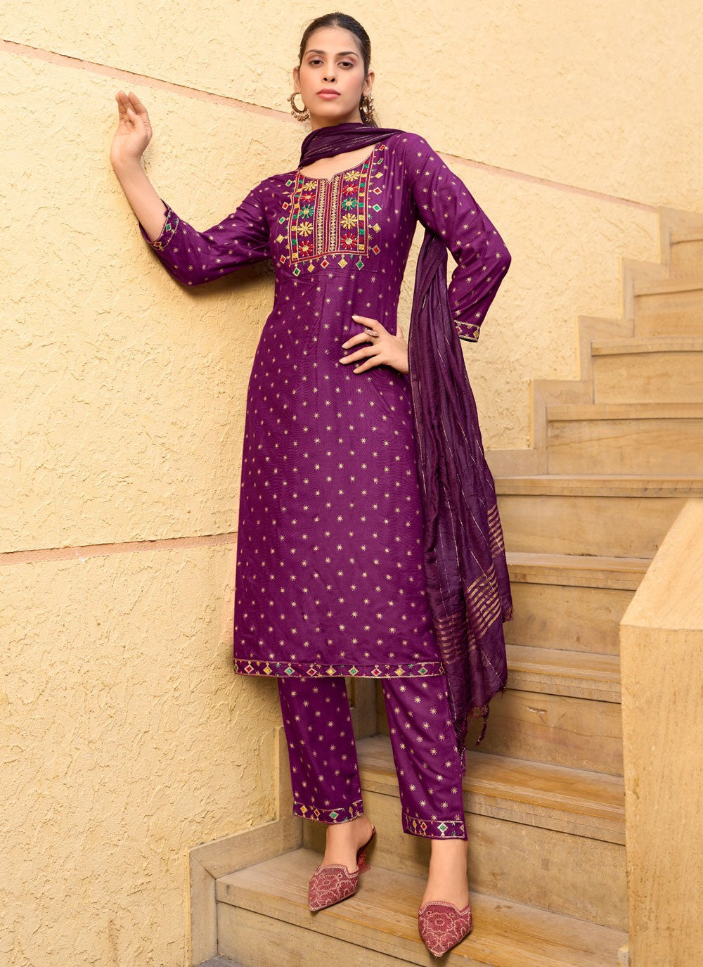 Rayon Salwar Suit - T2875