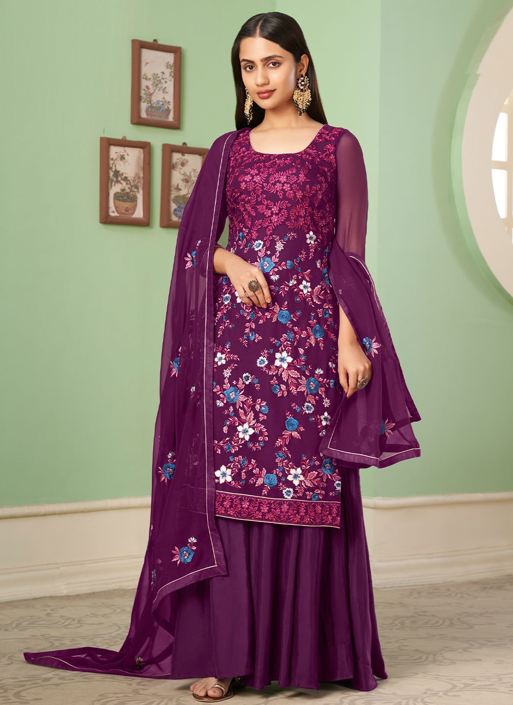 Georgette Salwar Suit - T866