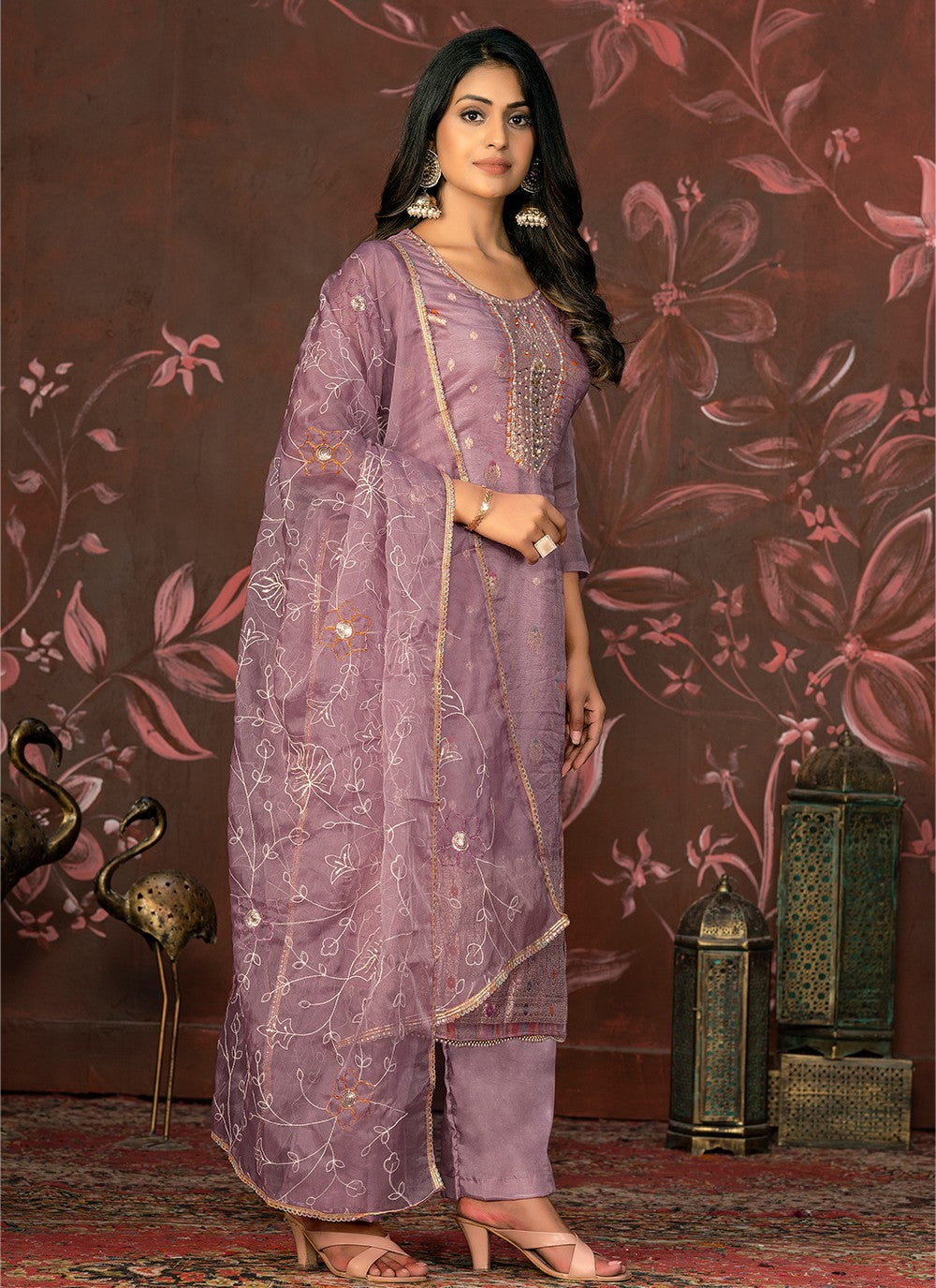 Organza Salwar Suit - T2047