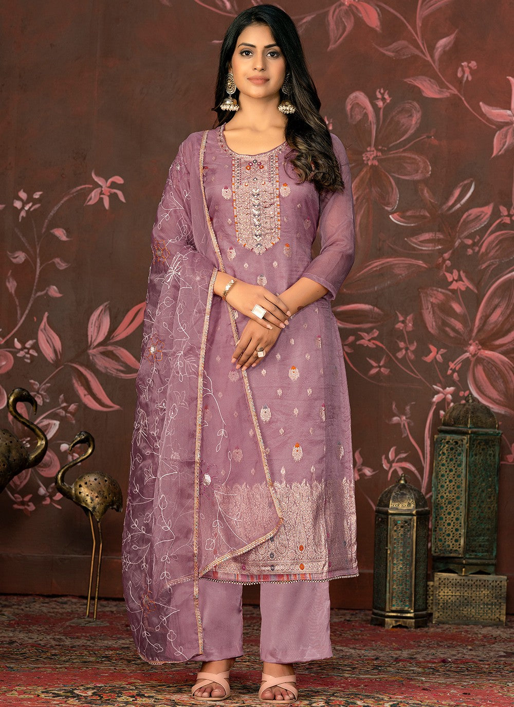 Organza Salwar Suit - T2047