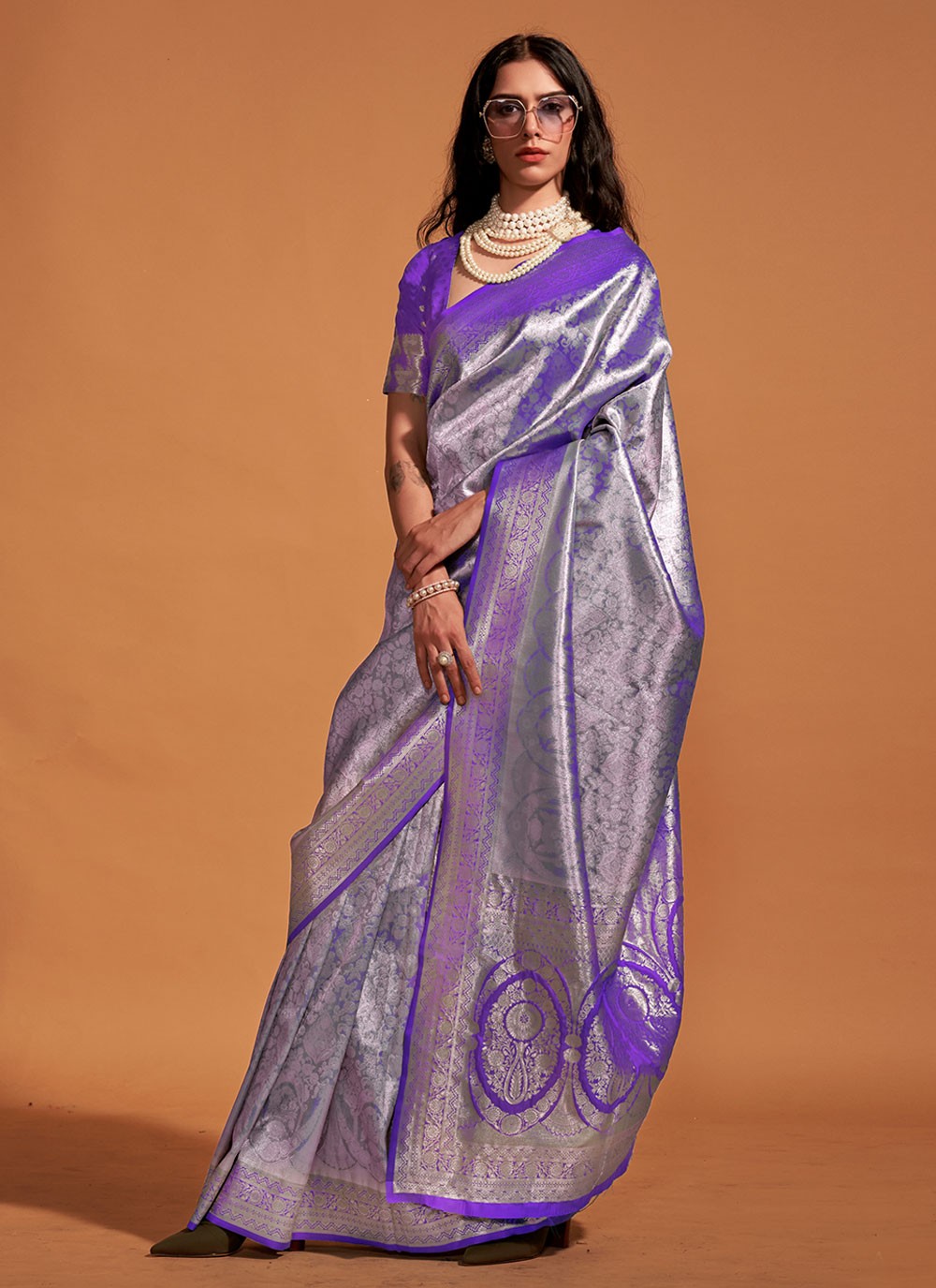 Classic Woven Kanjivaram Silk Saree - S4473