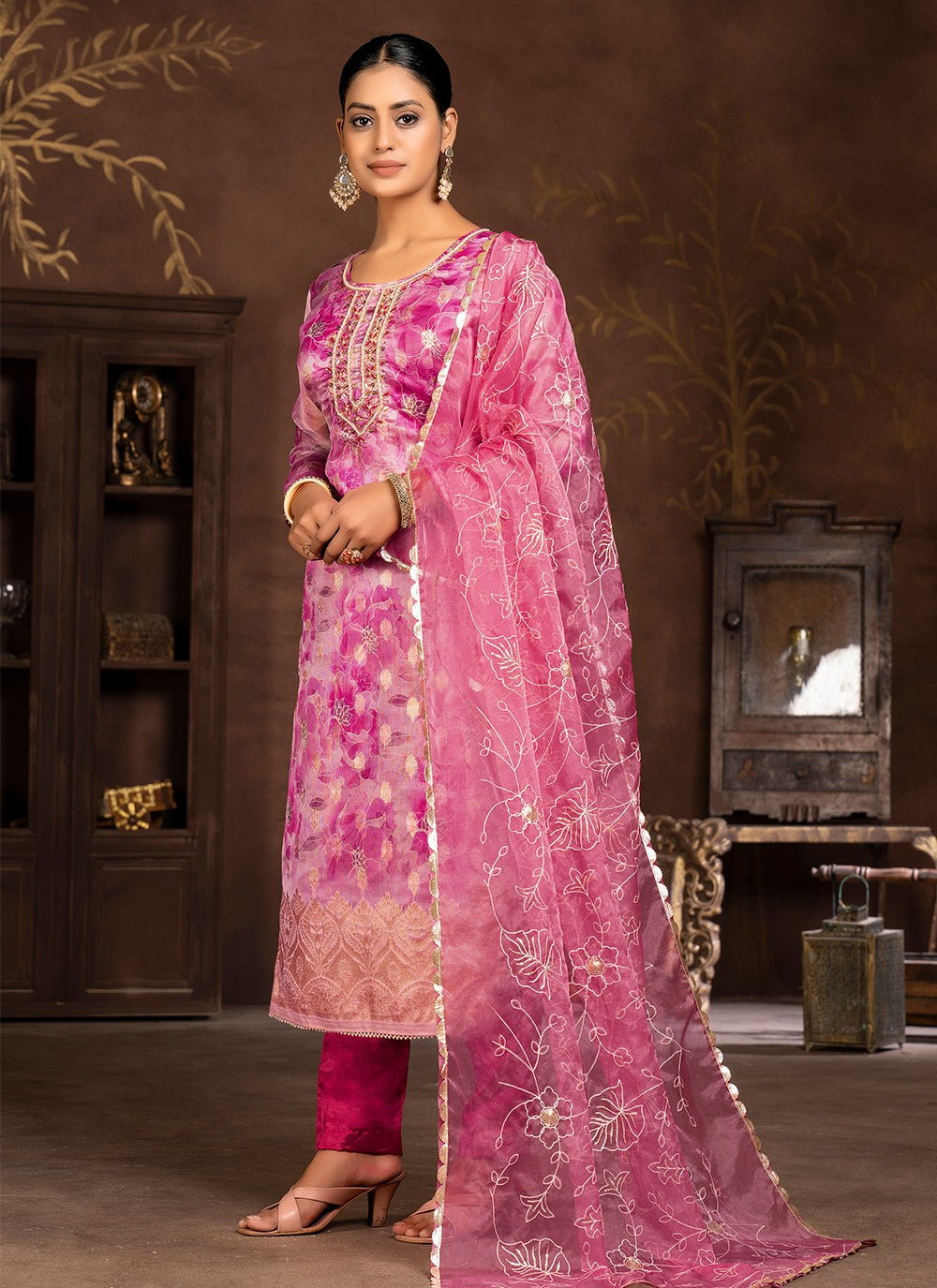 Organza Salwar Suit - T2000