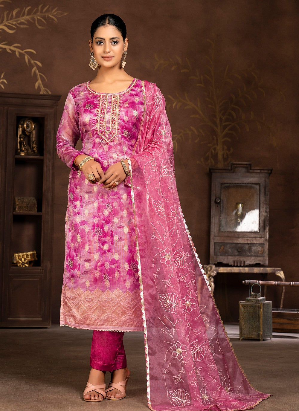 Organza Salwar Suit - T2000