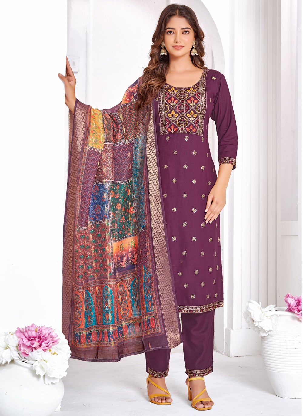 Rayon Salwar Suit - T3843