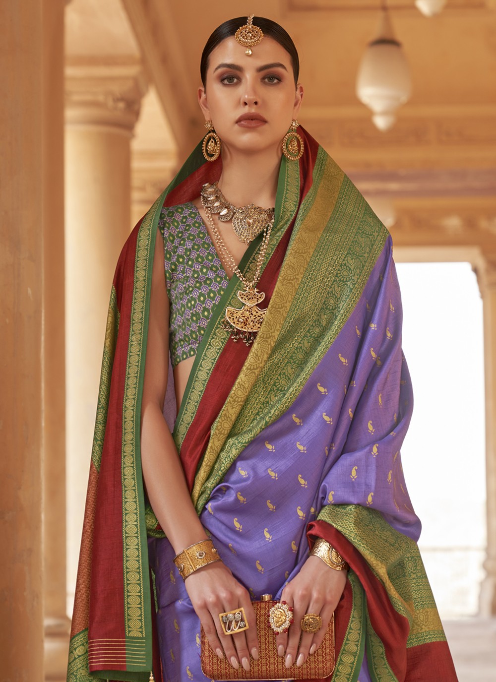 Trendy Patola Print Silk Saree - S3630