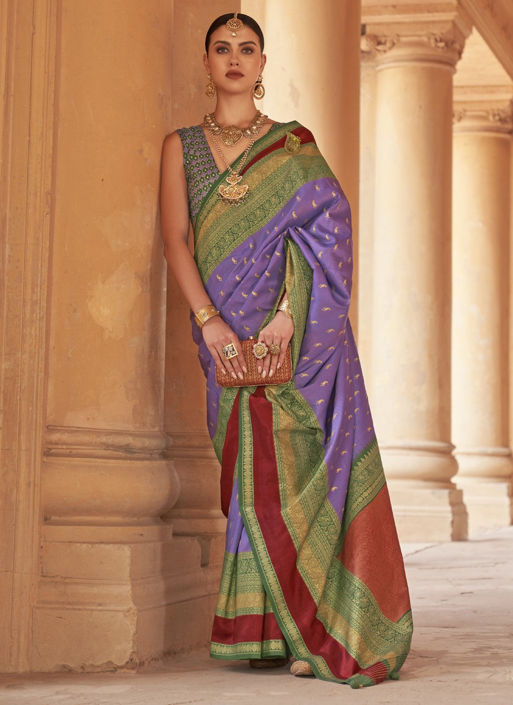 Trendy Patola Print Silk Saree - S3630