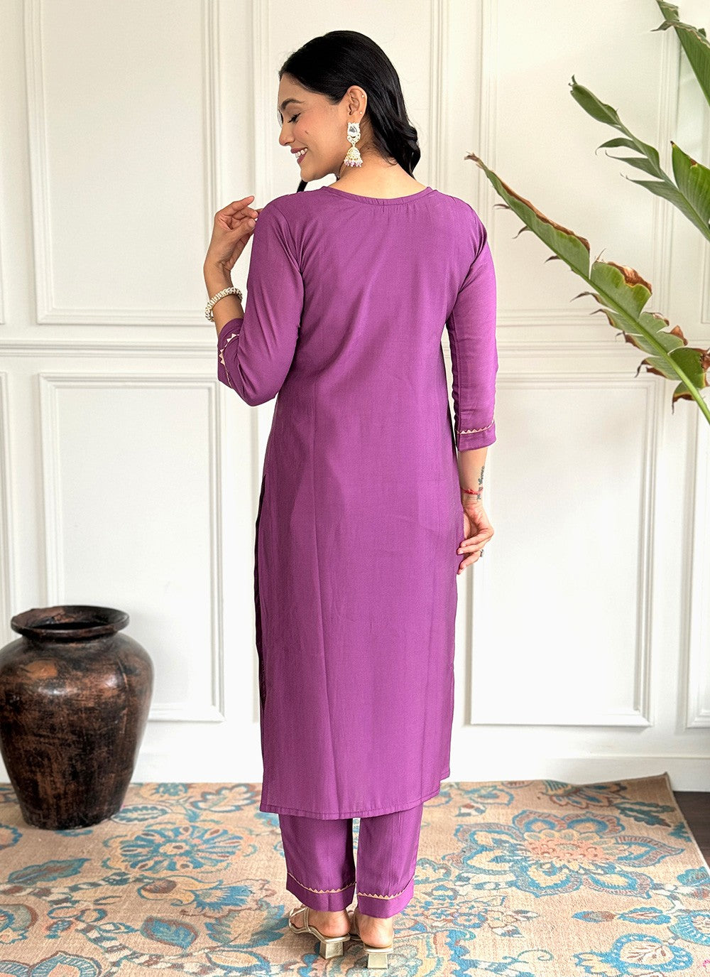 Chanderi , Viscose Salwar Suit - T3608