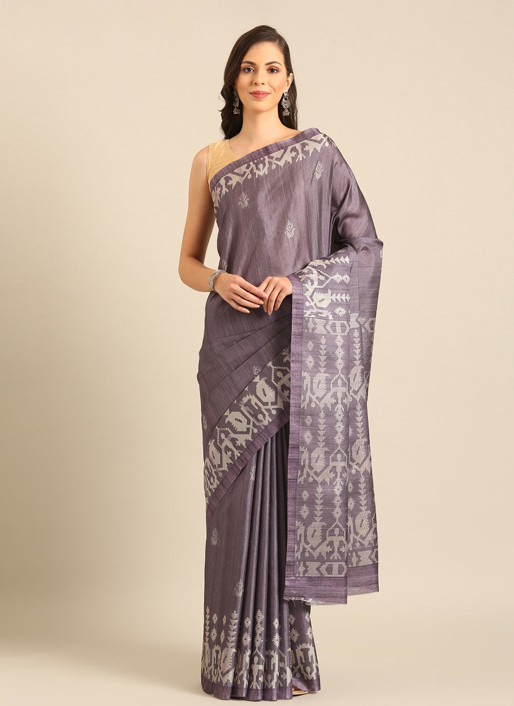 Contemporary Printed Cotton Saree - S8010