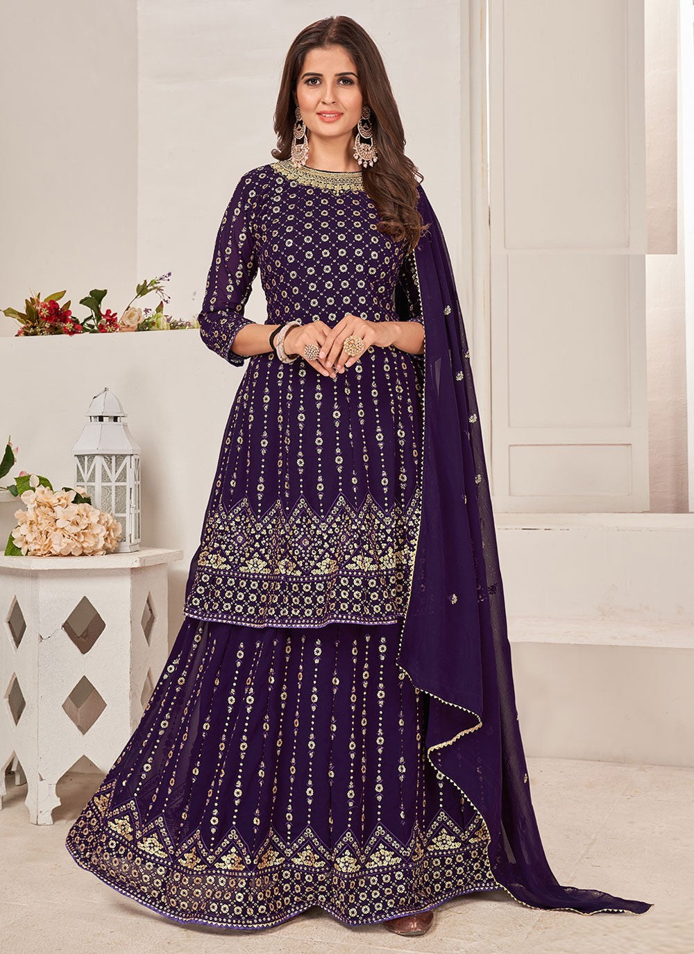 Faux Georgette Salwar Suit - T903