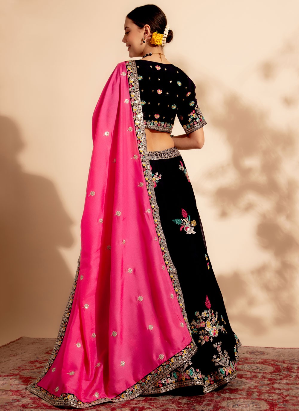 Embroidered Georgette Readymade Lehenga Choli - L1727