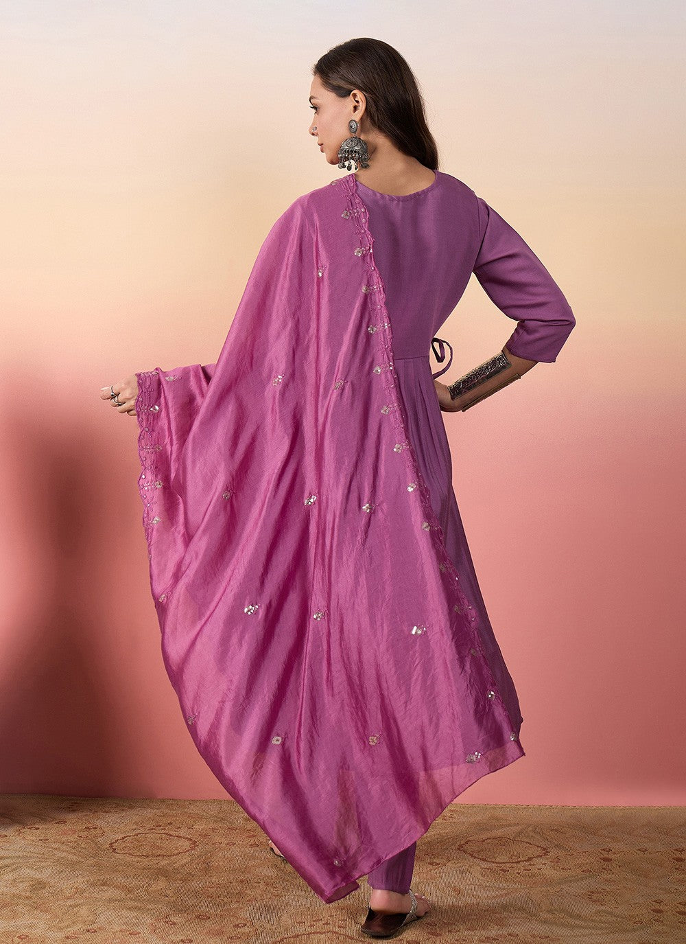 Silk Salwar Suit - T4022