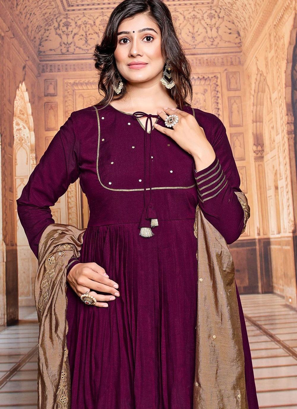 Art Silk Salwar Suit - T2769