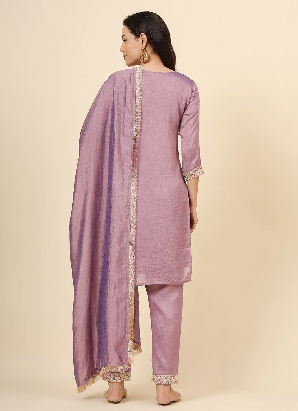 Vichitra Silk Pant Style Suit - T3465