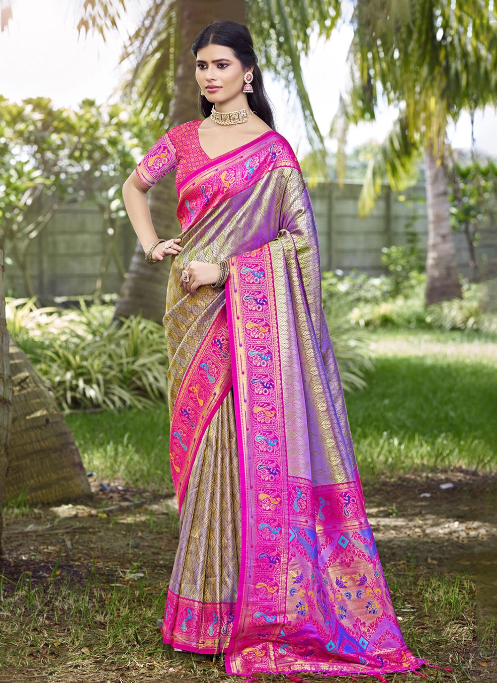 Weaving Zari Silk Saree - S12154