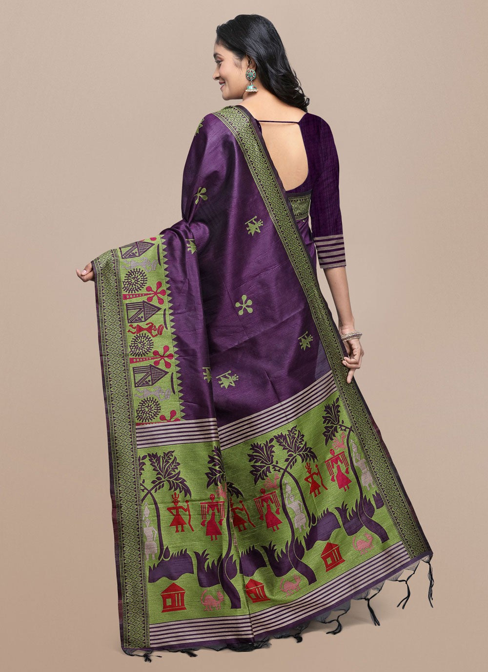 Woven Raw Silk Saree - S11865