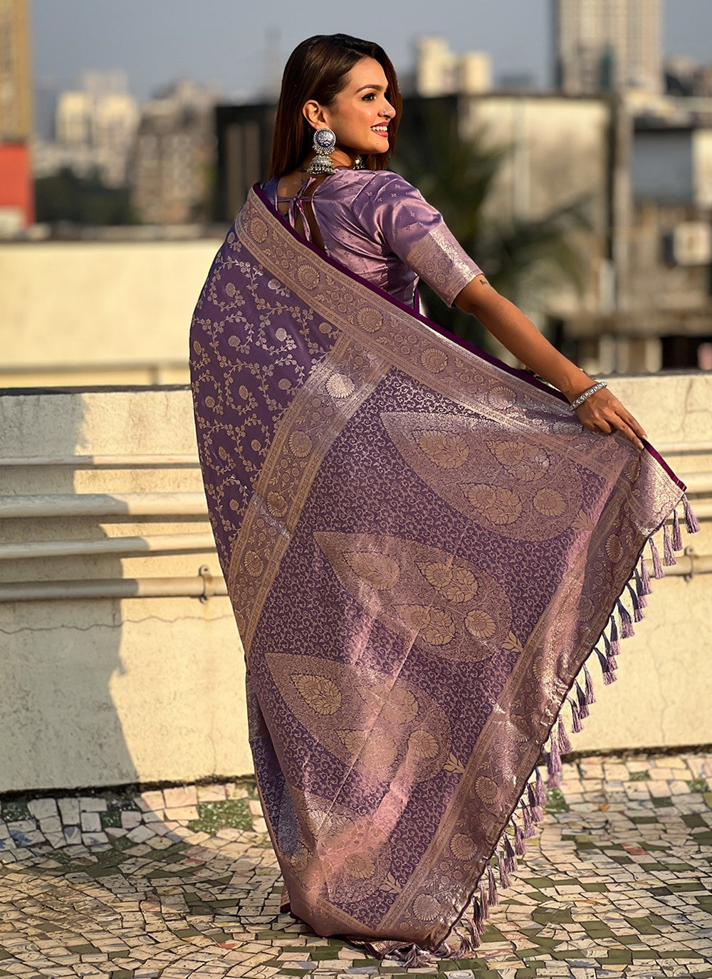 Traditional Woven Banarasi Silk Saree - S10347