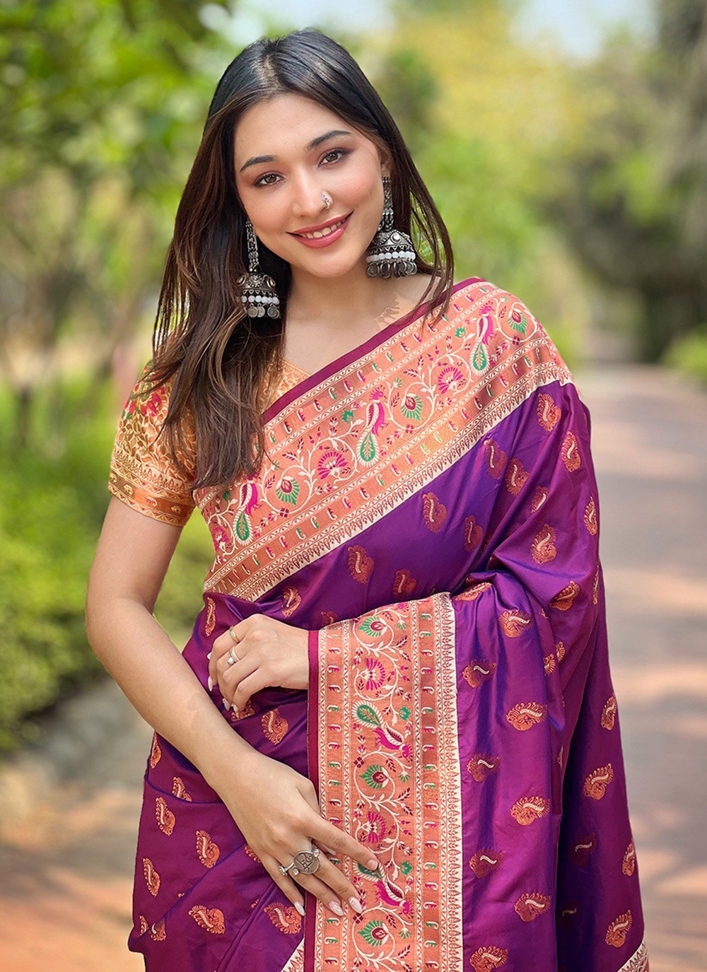 Classic Woven Paithni, Silk Saree - S8849