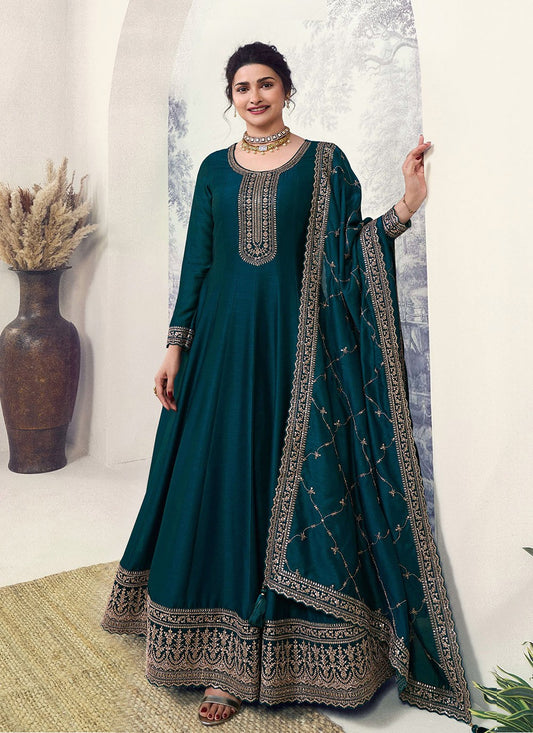 Georgette, Silk Anarkali - T2592