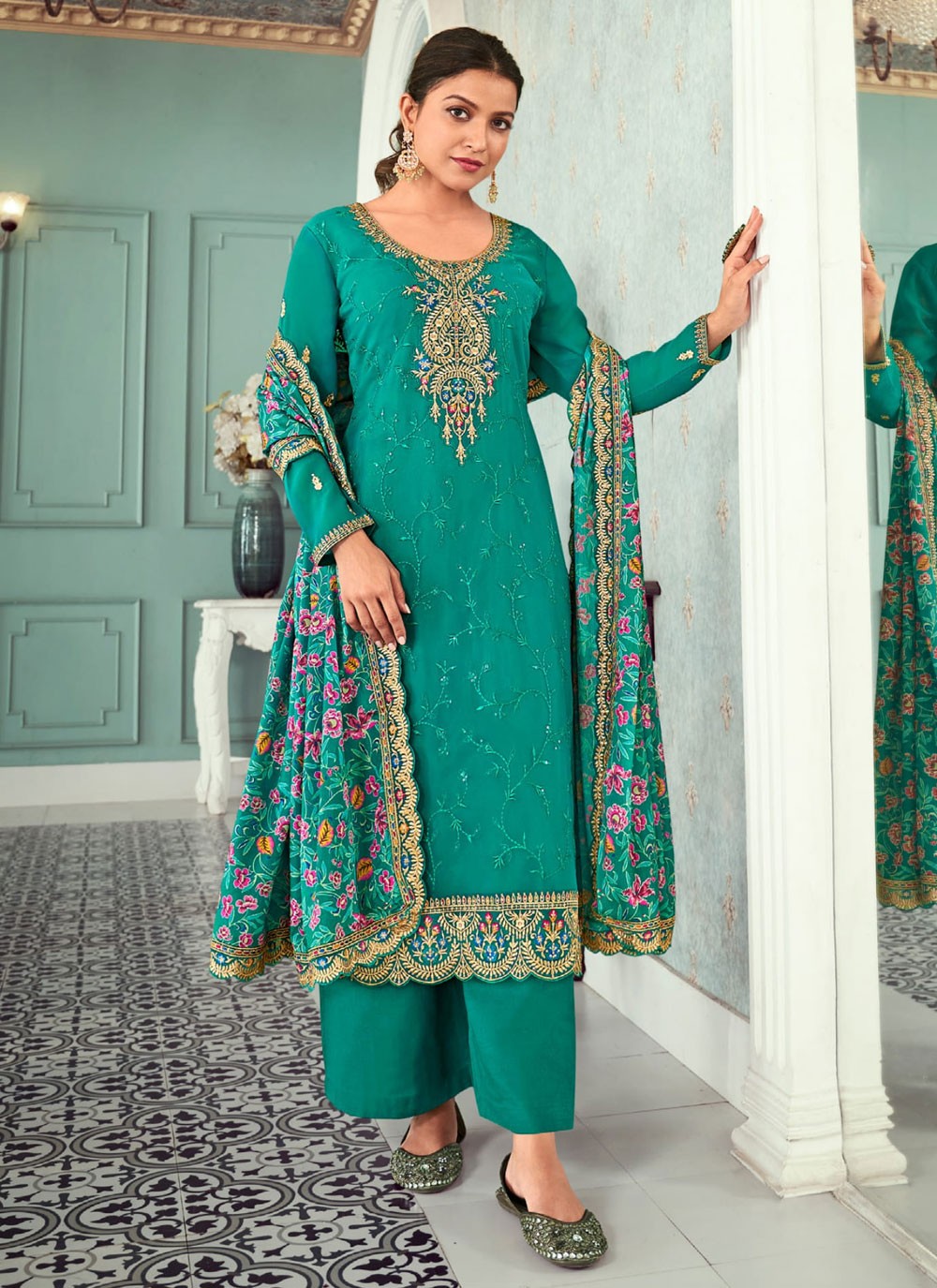 Georgette Salwar Suit - T3178