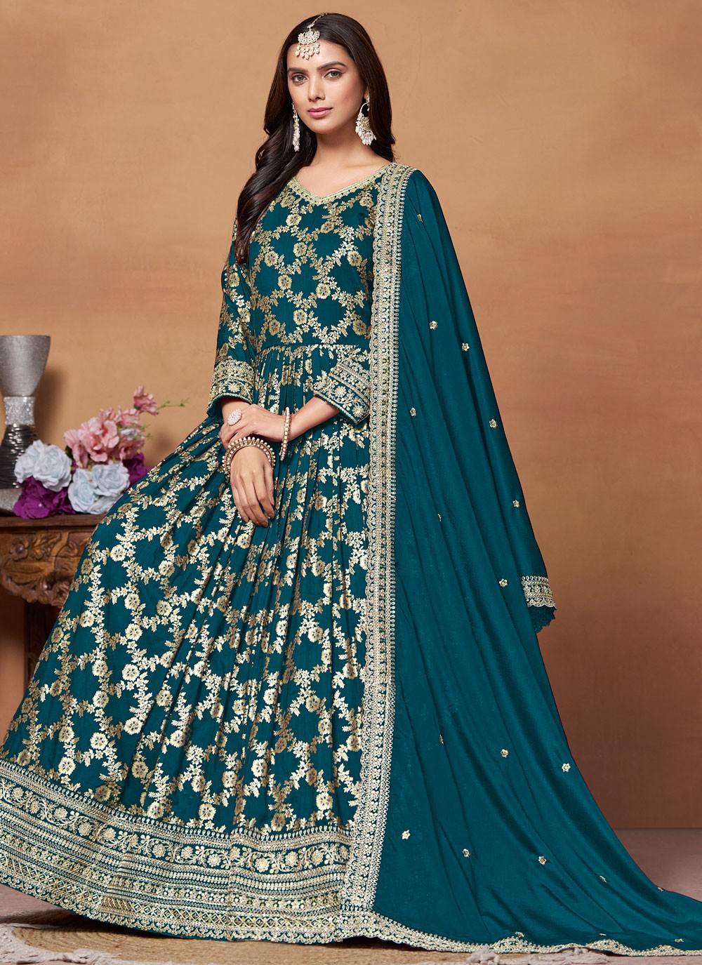 Jacquard Salwar Suit - T2696