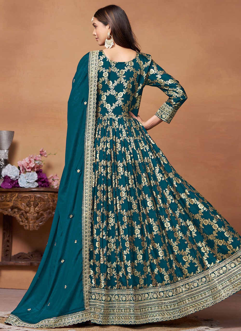 Jacquard Salwar Suit - T2696