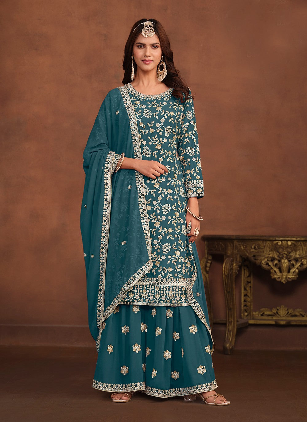 Faux Georgette Salwar Suit - T1933