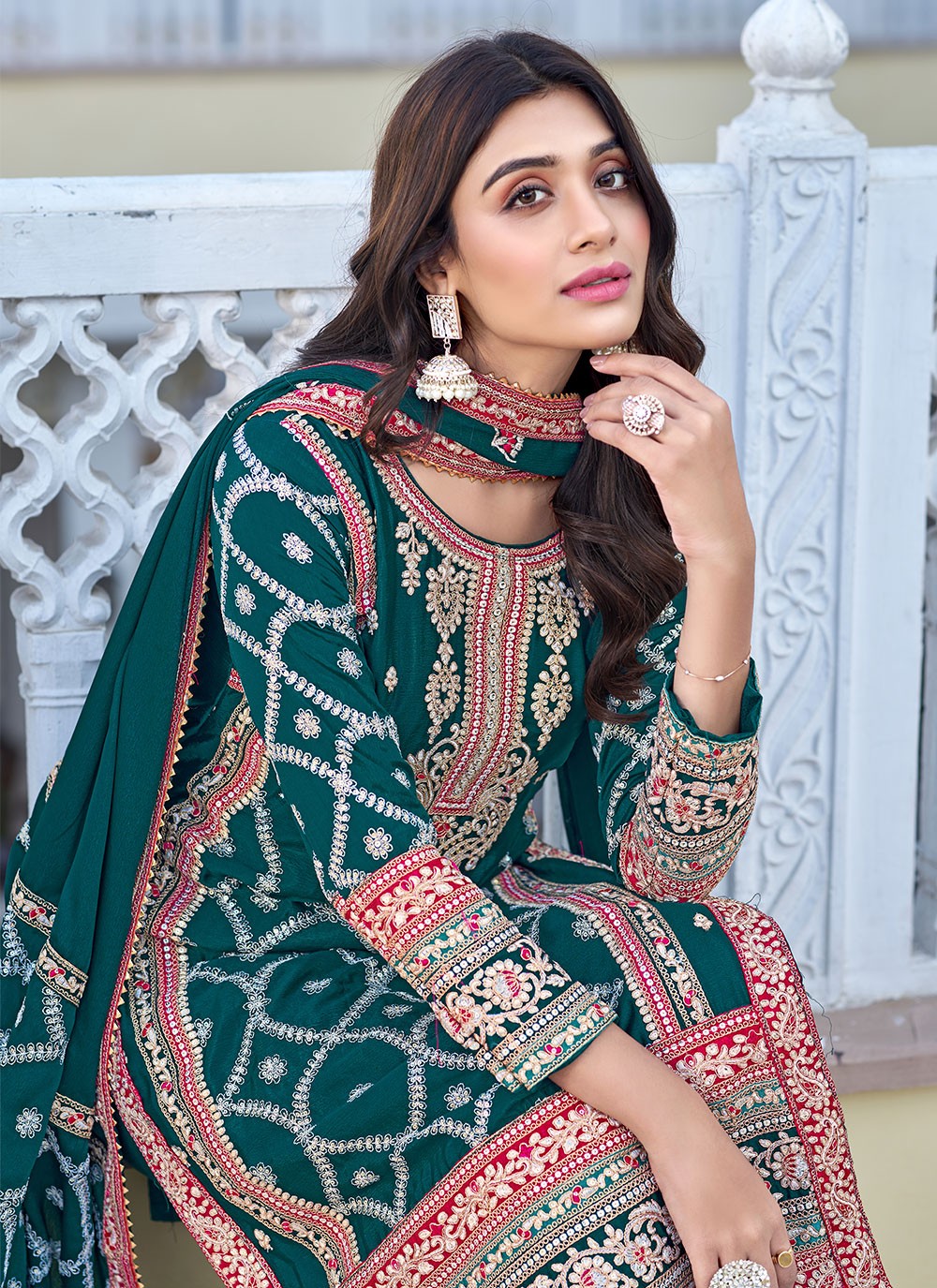 Chinon, Silk Salwar Suit - T1840