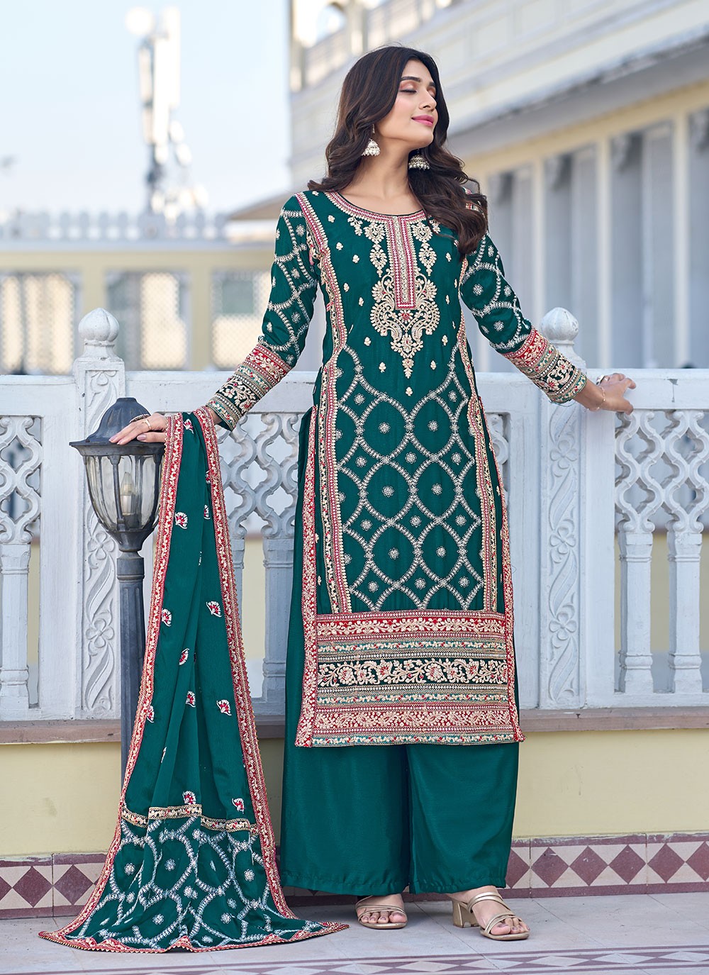 Chinon, Silk Salwar Suit - T1840