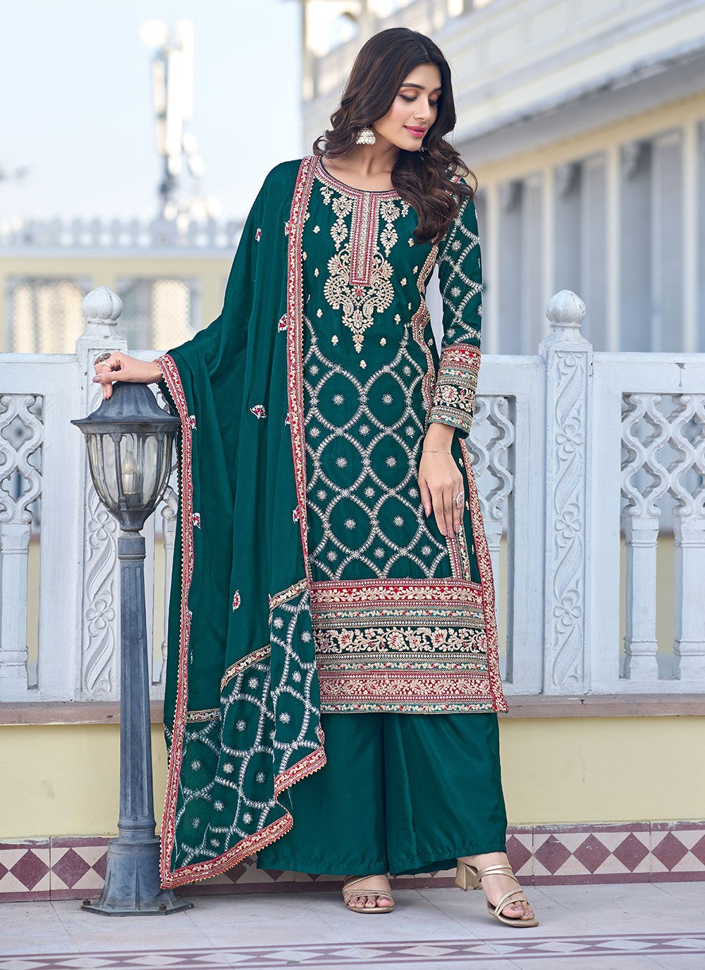 Chinon, Silk Salwar Suit - T1840