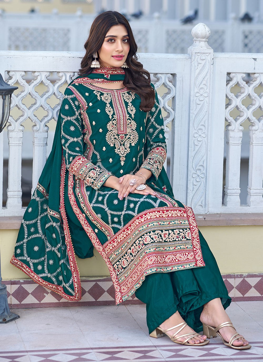 Chinon, Silk Salwar Suit - T1840