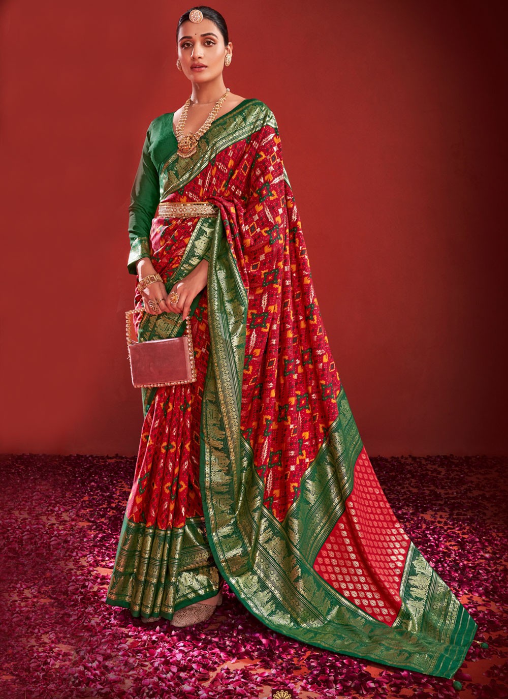 Classic Border Work Silk Saree - S9639