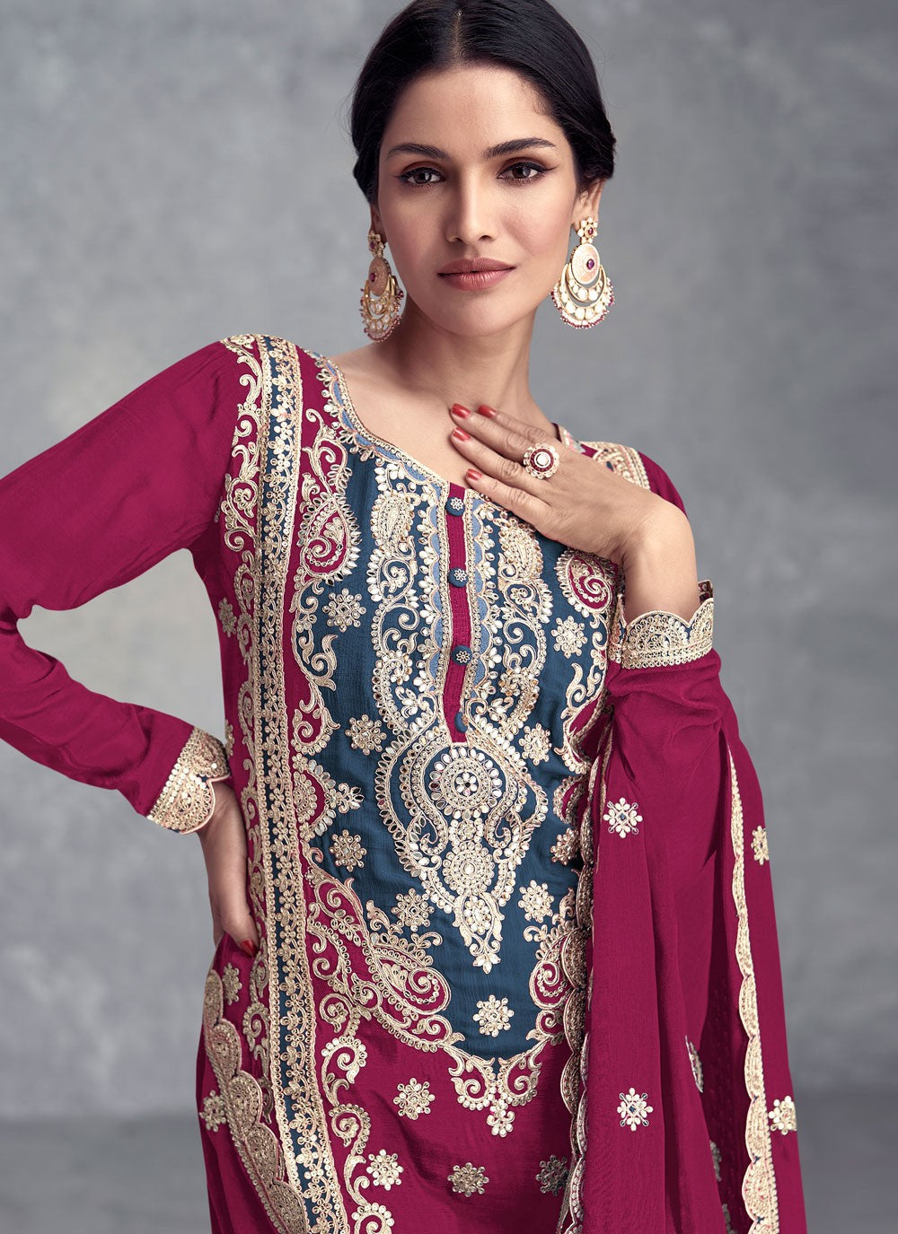 Chinon Salwar Suit - T3406