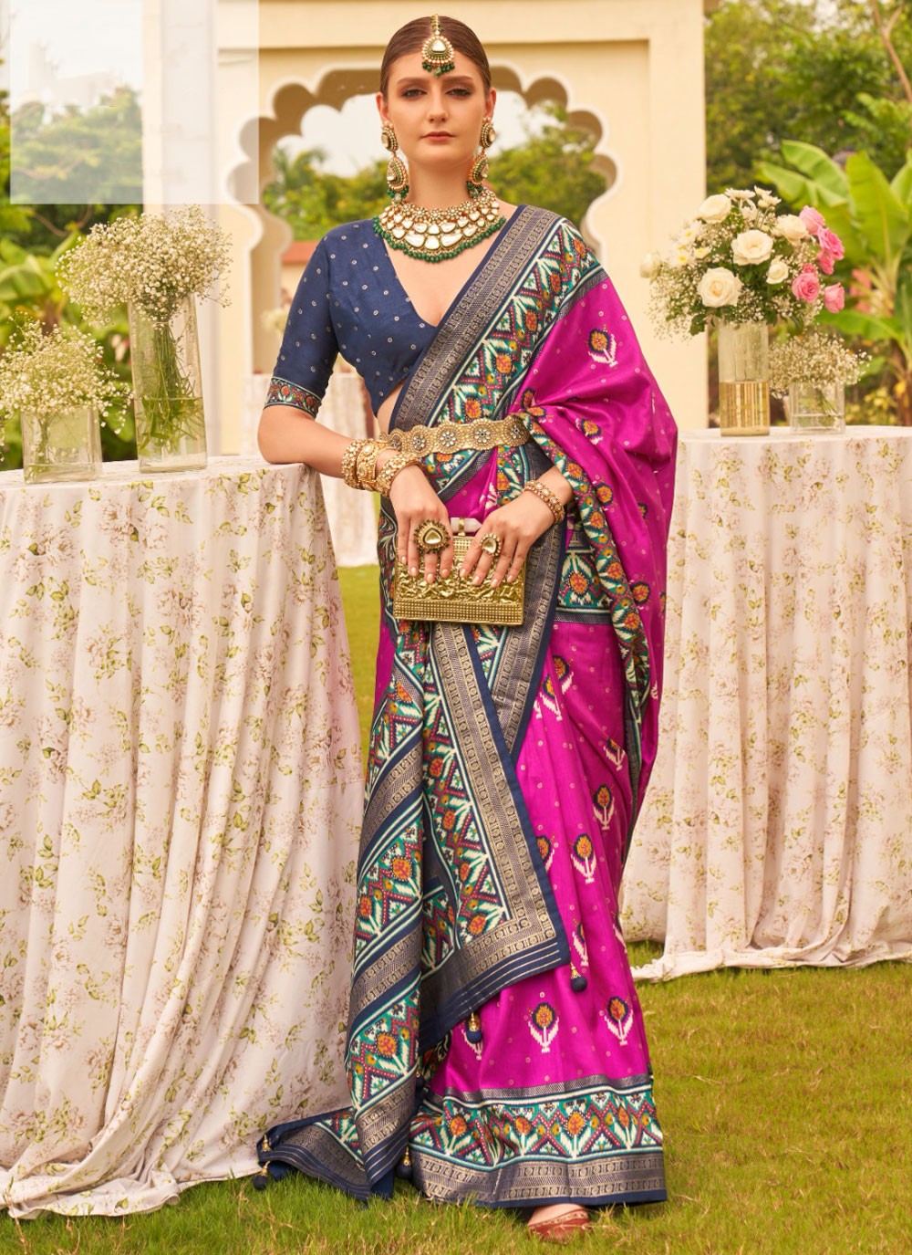 Classic Patola Print Patola Silk Saree - S4138