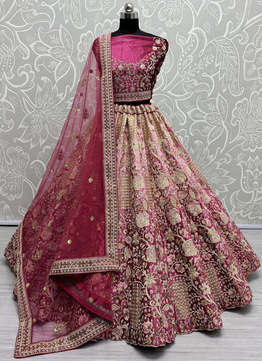 Diamond Velvet A - Line Lehenga - L2261