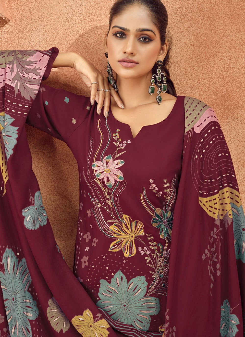 Viscose Salwar Suit - T3647