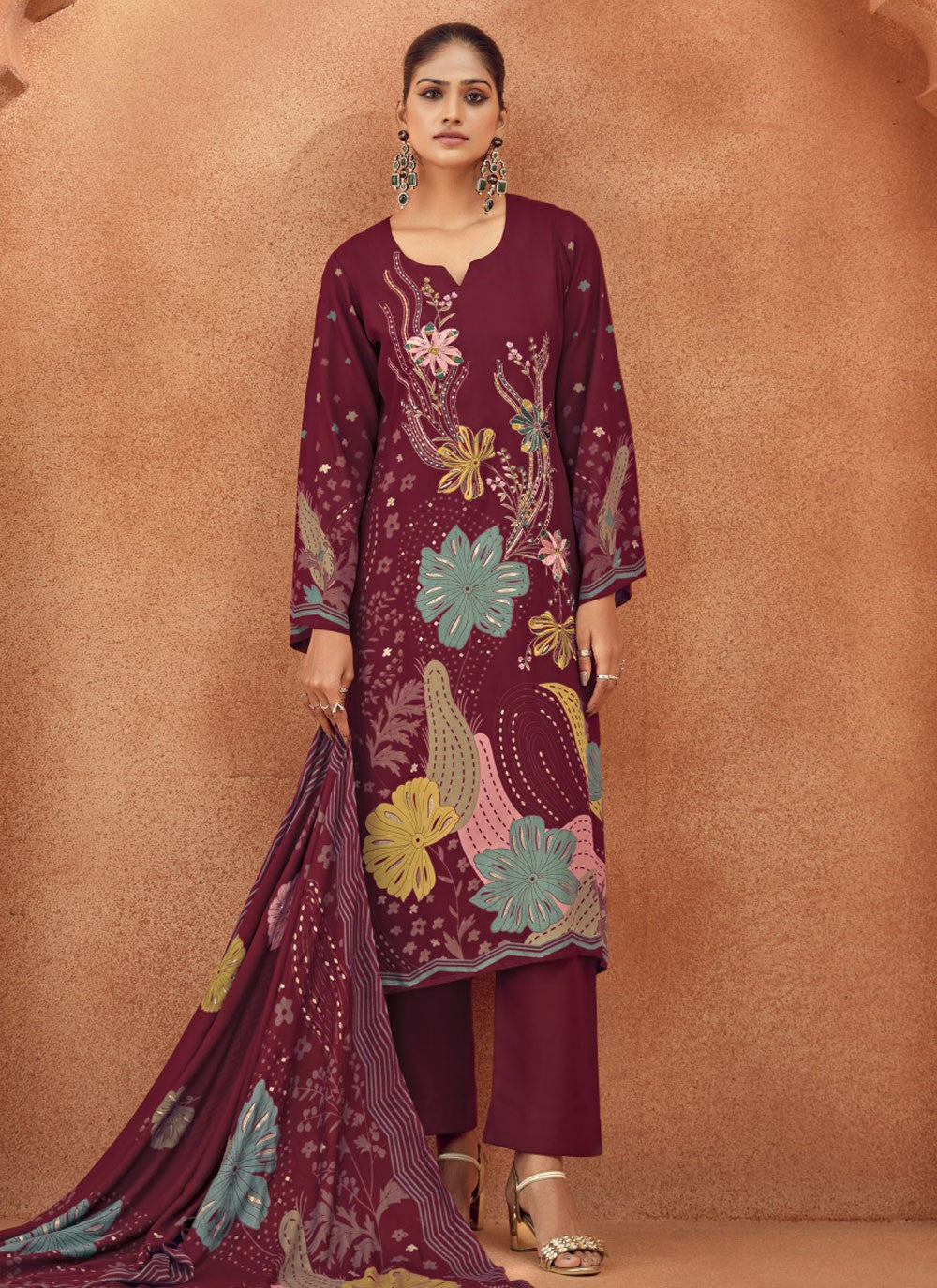 Viscose Salwar Suit - T3647