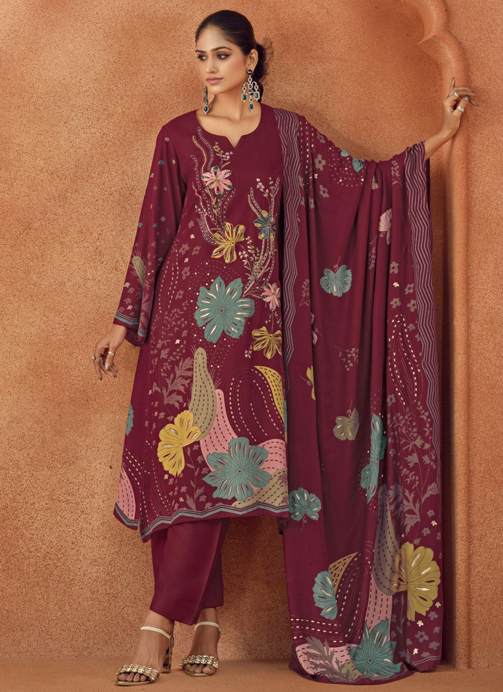 Viscose Salwar Suit - T3647