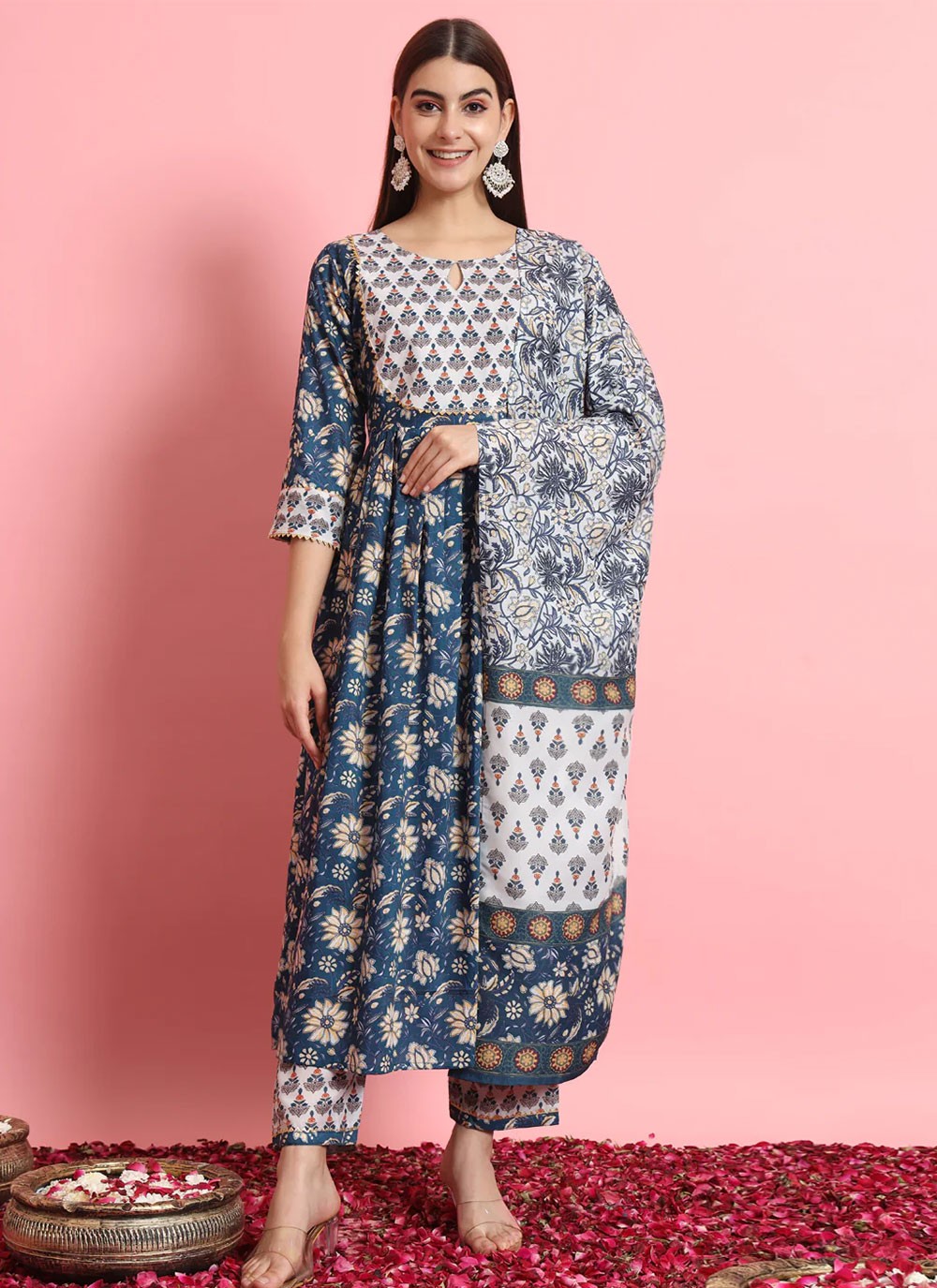 Rayon, Viscose Salwar Suit - T1895