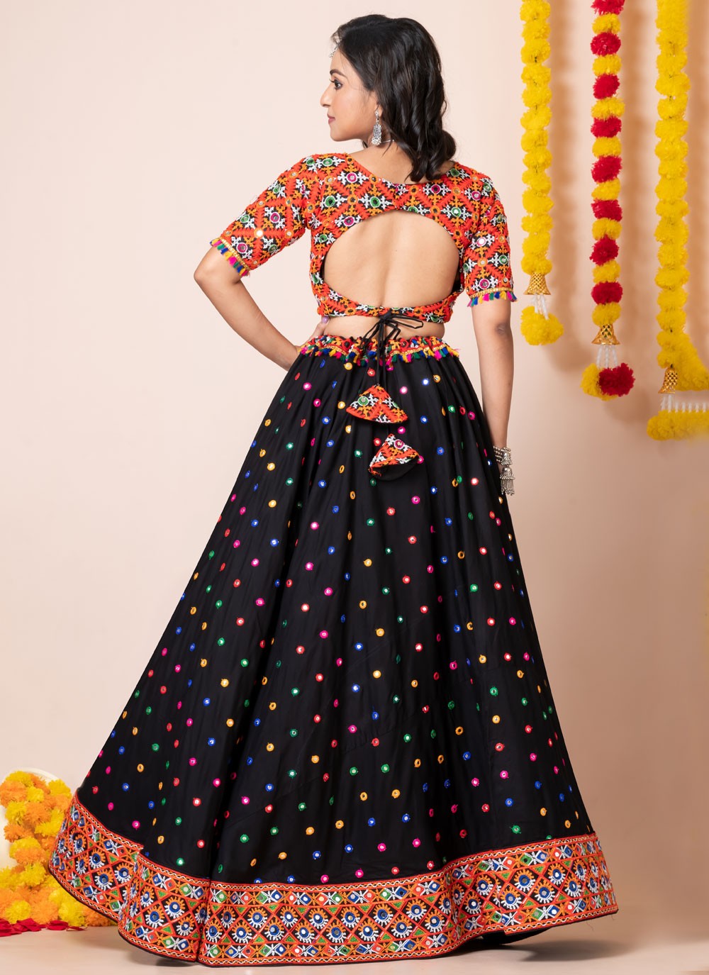 Lace Rayon A - Line Lehenga - L2193