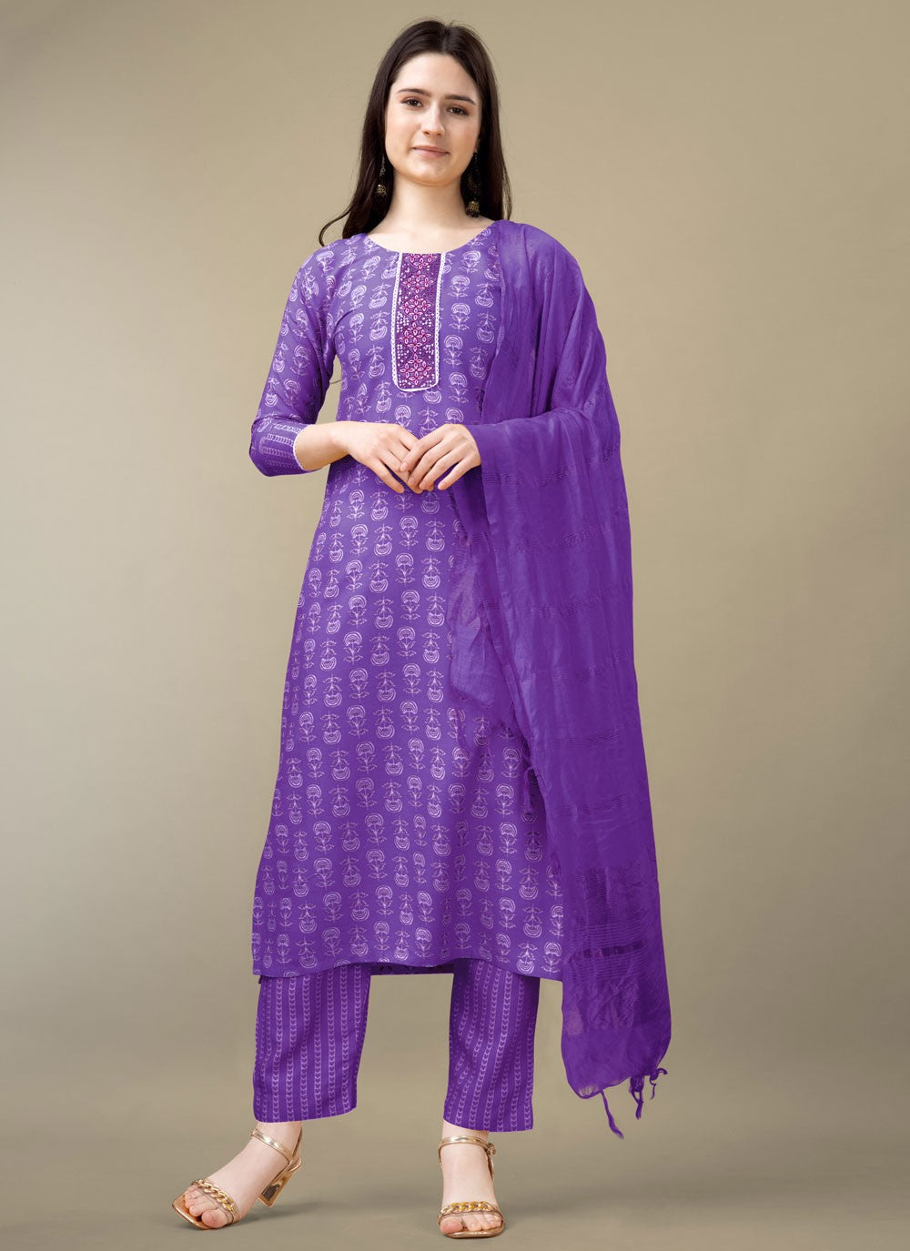 Rayon Salwar Suit - T2077