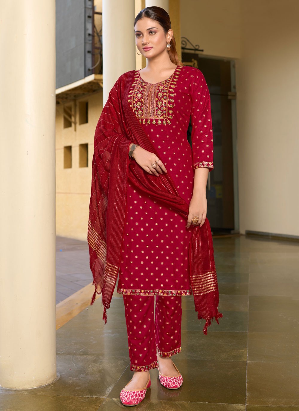 Rayon Salwar Suit - T2875