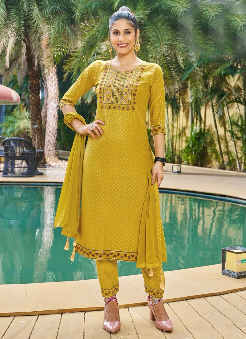 Rayon Salwar Suit - T2233