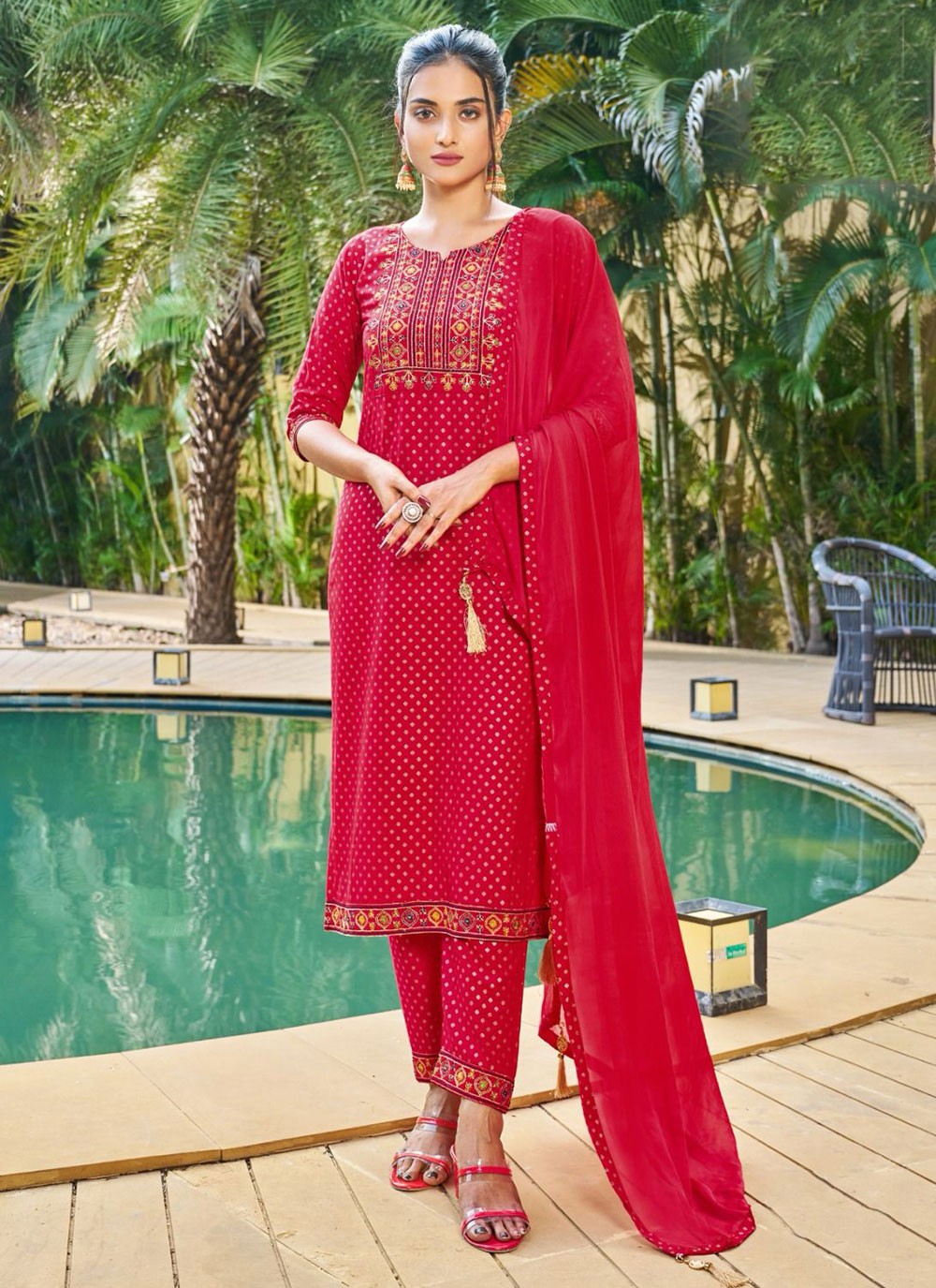 Rayon Salwar Suit - T2233