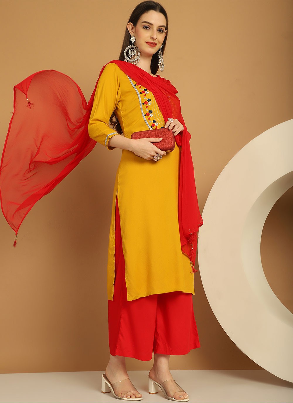 Chanderi Salwar Suit - T1781