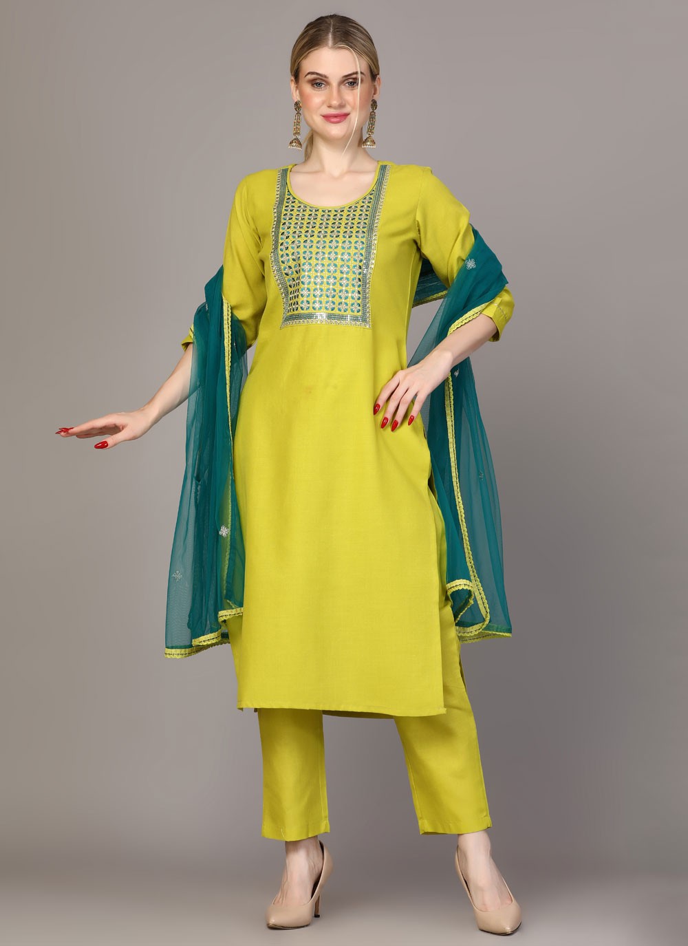 Rayon Salwar Suit - T2381