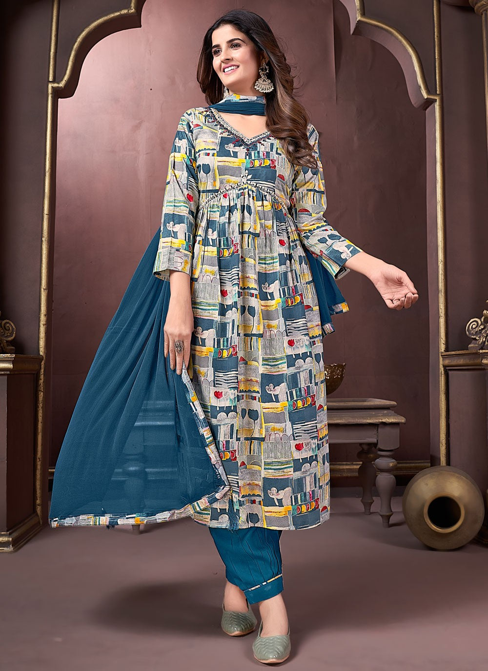 Rayon Salwar Suit - T2322