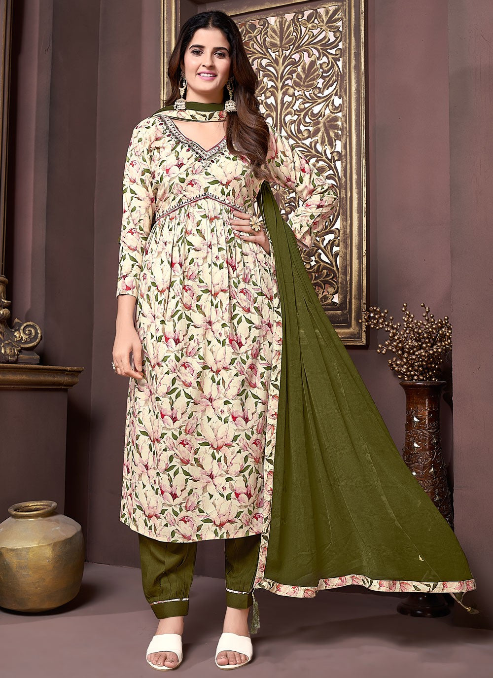 Rayon Salwar Suit - T2322