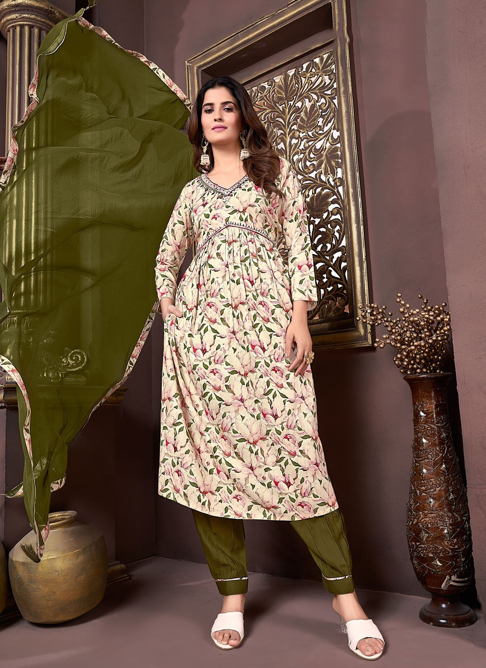 Rayon Salwar Suit - T2322